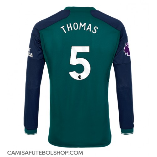 Camisa de time de futebol Arsenal Thomas Partey #5 Replicas 3º Equipamento 2023-24 Manga Comprida